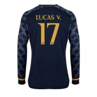 Muški Nogometni Dres Real Madrid Lucas Vazquez #17 Gostujuci 2023-24 Dugi Rukav
